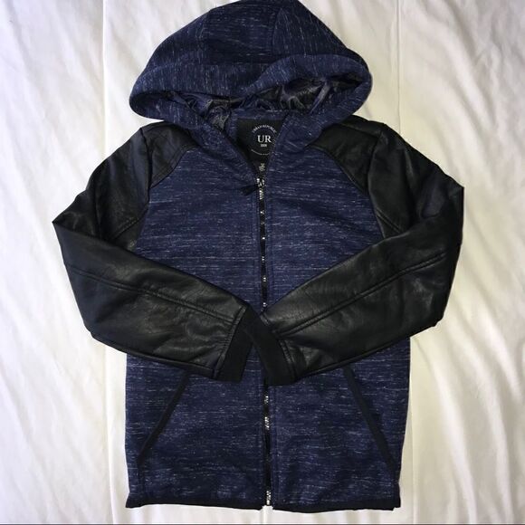 Urban Republic Boys' Faux Leather Sleeve Jacket - Picture 3 of 3